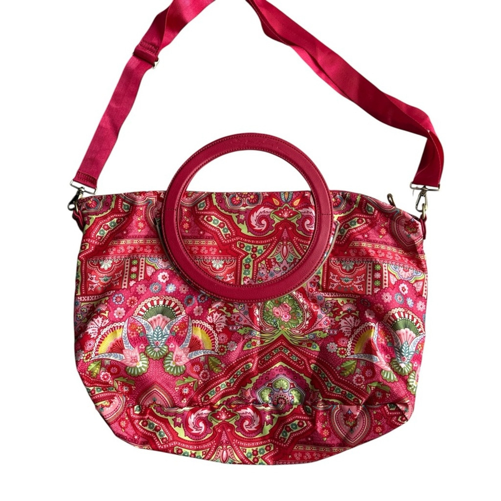 Oilily Oilily Folding City Carry All Raspberry, Raspberry (Red) Nylon Bag - Picture 3 of 8